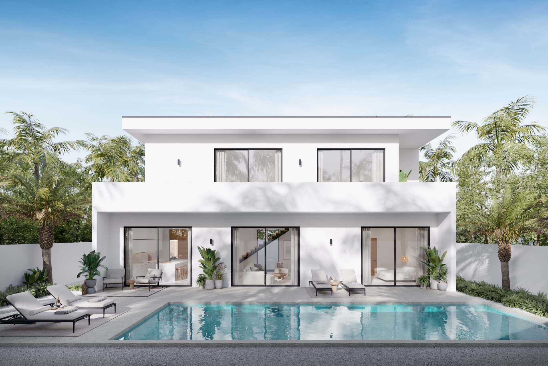 The Doppio villa and pool at Sunrise Valley